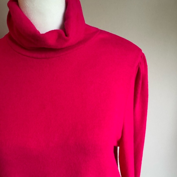 Anthropologie Women’s Pink Cecilia Sleeve Turtleneck Sweater Size Medium - Picture 5 of 8